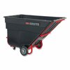 Rubbermaid Commercial Rotomolded Tilt Truck, 303 gal, 1,200 lb Capacity, Plastic, Black FG102500BLA